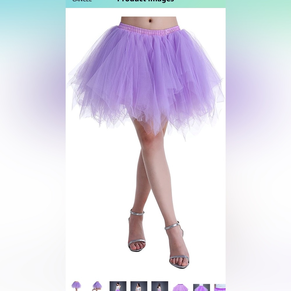 Adult Women Tutu Skirt Layered, Tulle Petticoat | size XL - Picture 3 of 4